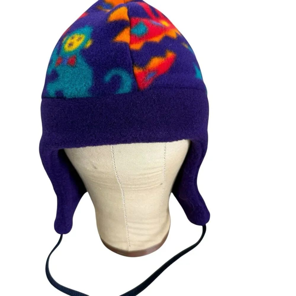 NEW Chuck Roast Mountainwear USA Fleece Zoo Print Kids Hat Medium Beanie